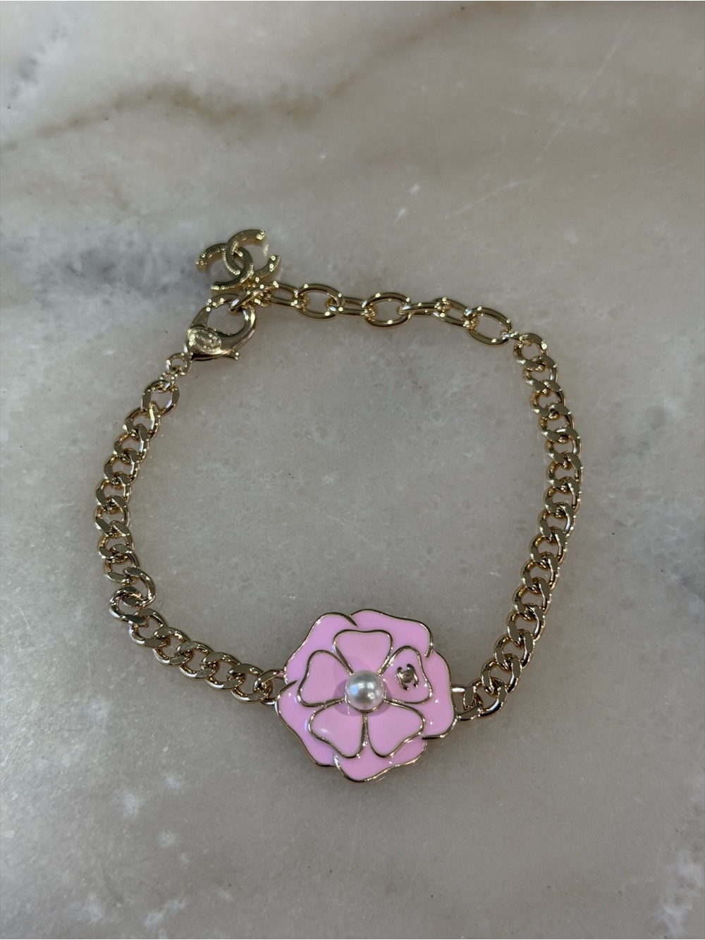 flower charm bracelet